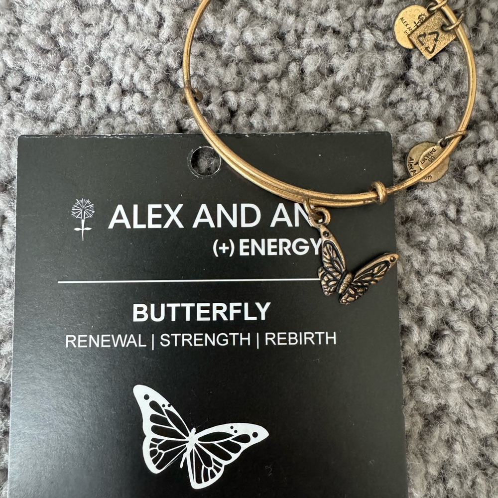 Alex and Ani Gold Expandable Wire Bracelet